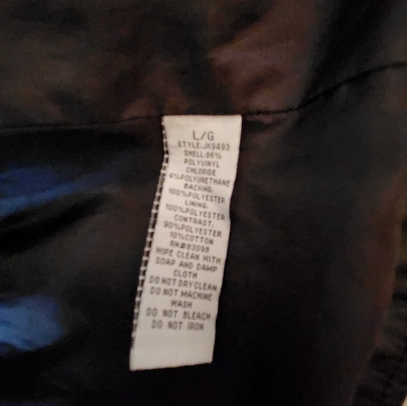 Faux leather + pattern Jacket - Picture 6 of 10